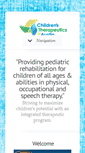 Mobile Screenshot of childrenstherapeutics.com